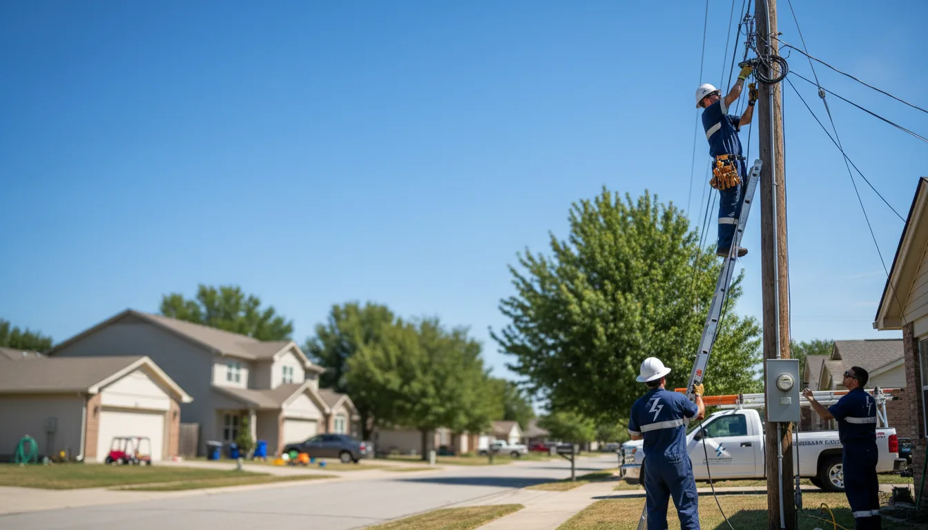 Residential electrician providing installation services in Hominy, OK